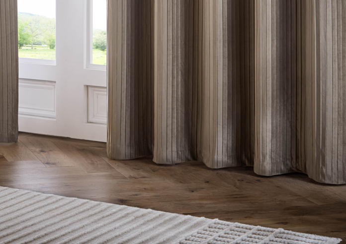 Corinthian Eyelet, Mink - Ready Made Curtains - Image 6